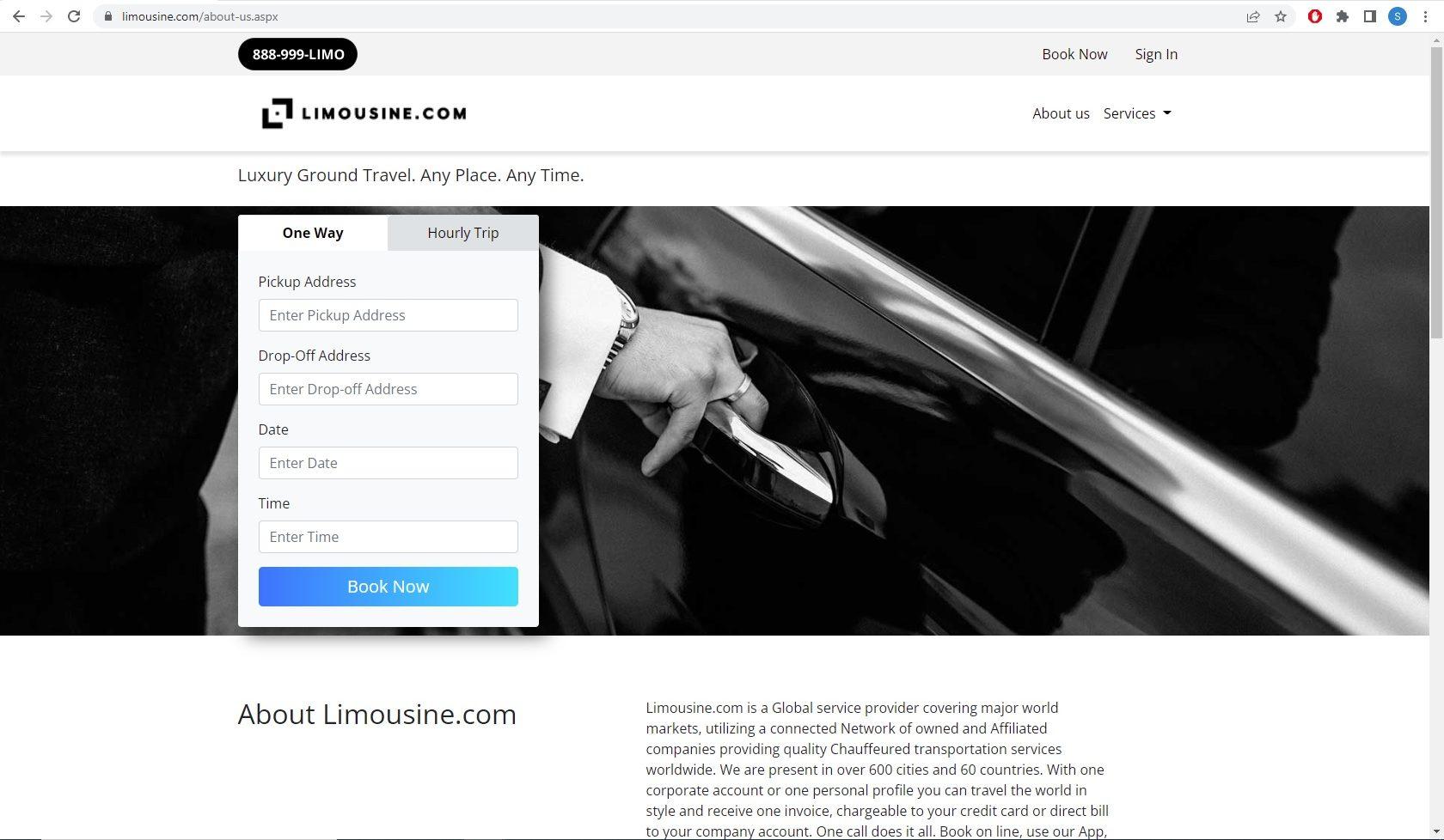 limousine home page