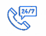 24/7 phone icon