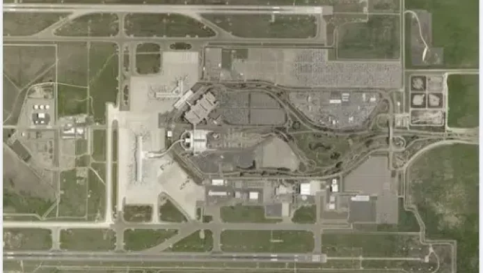 SMF Sacramento Airport Aerial view
