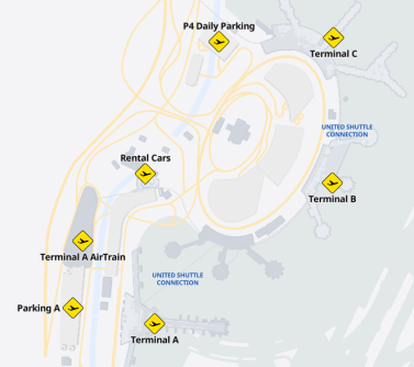 Terminal Map of EWR Airport